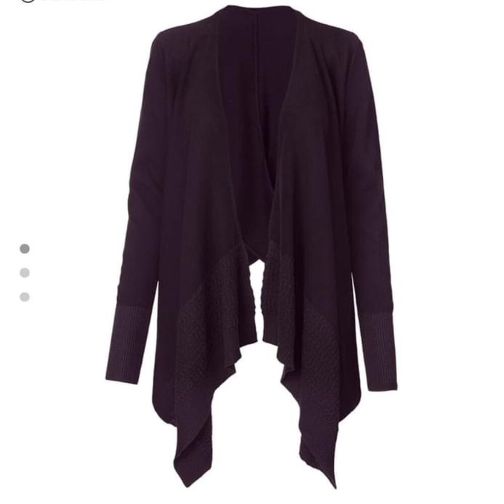 3884 Cabi Drape-Front Cardigan